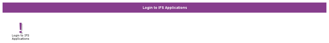 LoginToIFSApplications