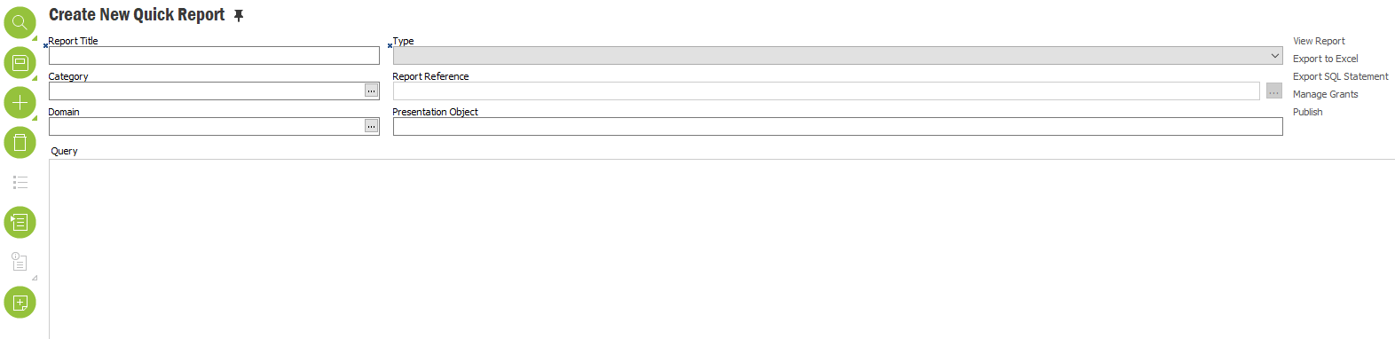 Quick Report New