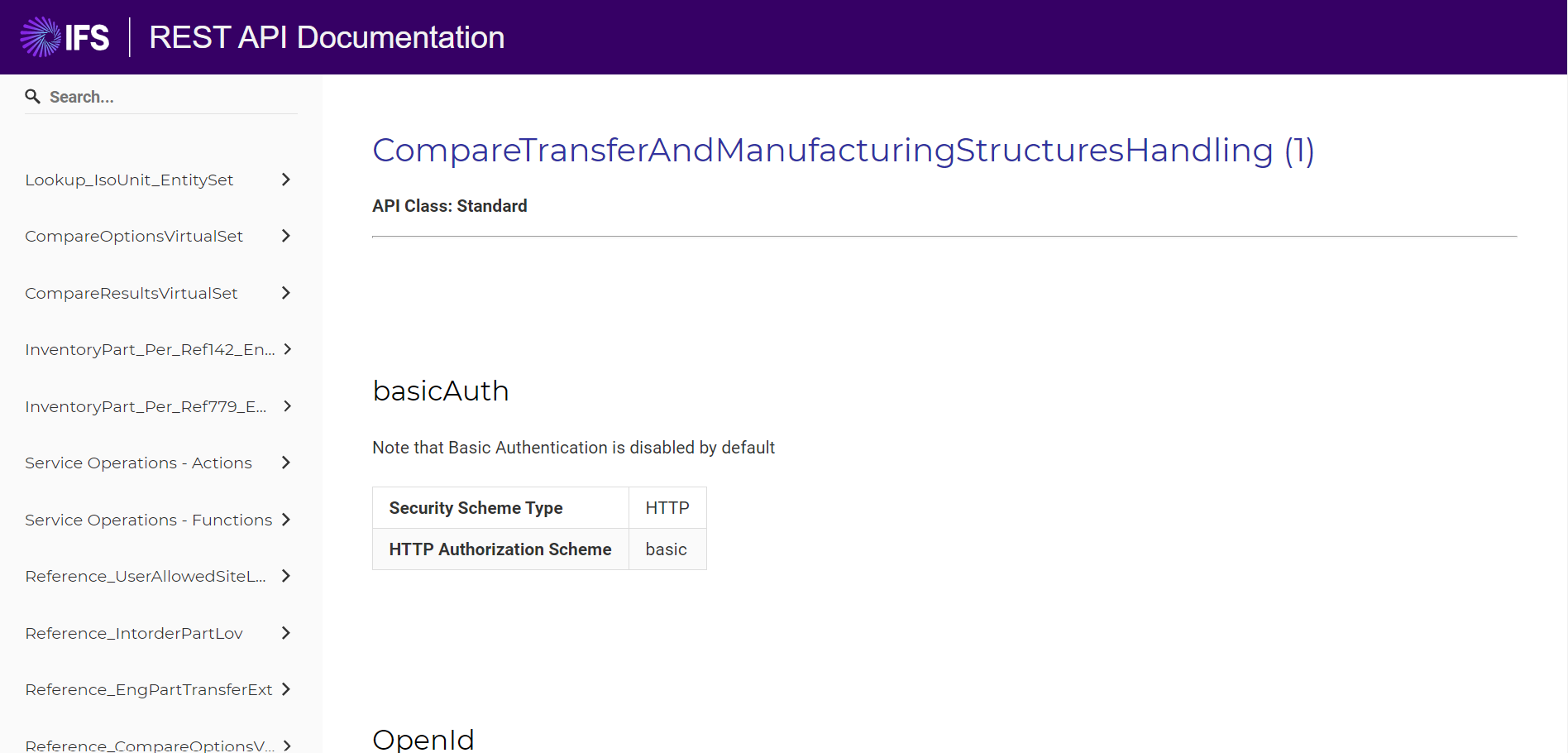 ifs rest api documentation