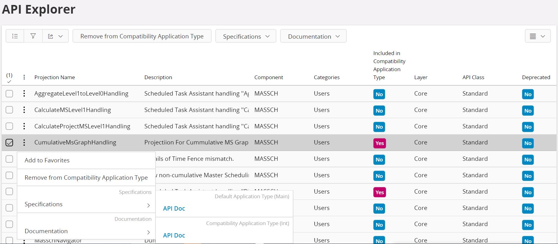 Navigating to API DOC